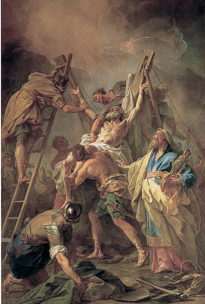 La Crucifixion de saint André, peint par Jean II RESTOUT (1692-1768), Grenoble.