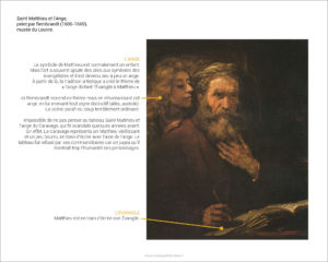Saint Matthieu et l’Ange, peint par Rembrandt (1606-1669), musée du Louvre.